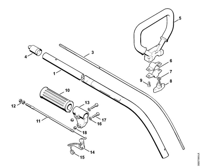 STIHL 9208-260-0900 Mutter DIN439-M6-04 positie 12 technische tekening