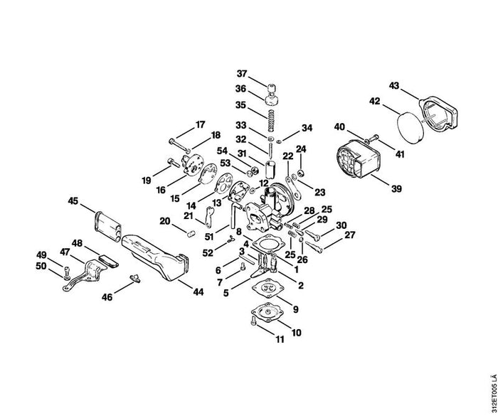 STIHL 4112-122-3600 Dichtring positie 12 technische tekening