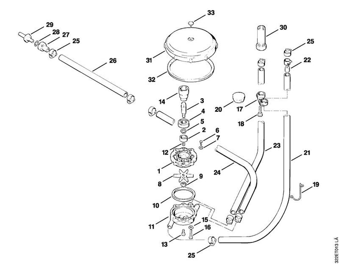 STIHL 9503-003-5090 Kugellager DIN625-6000-2RS positie 4 technische tekening