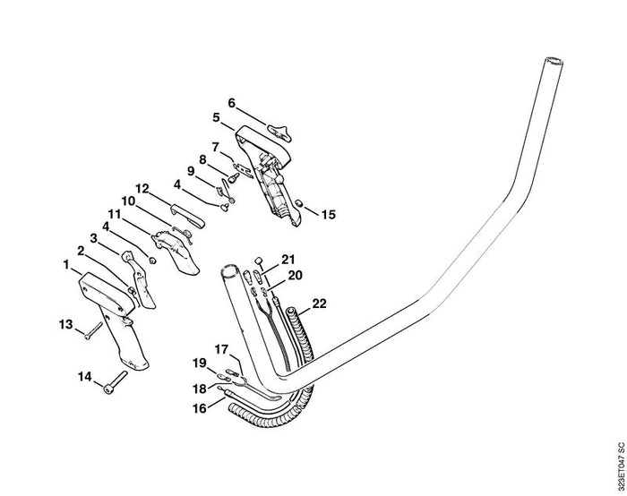 STIHL 9099-021-1890 Blechschraube DIN7971-2,9x25 positie 13 technische tekening