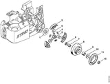 STIHL 1122-162-0800 Fliehgewicht positie 3 technische tekening