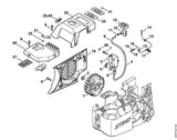 STIHL 4223-400-1300 Zündmodul positie 3 technische tekening