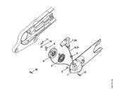 STIHL 4223-190-0401 Starterdeckel mit Anwerfvorrichtung positie -1 technische tekening