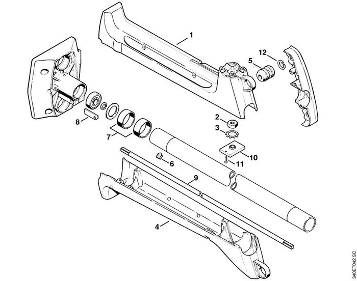 STIHL 4116-791-9600 Gummiring positie 7 technische tekening