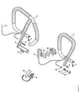 STIHL 1128-430-0200 Schalter positie 12 technische tekening