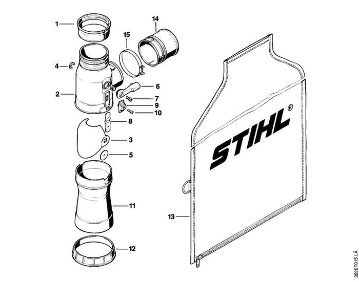 STIHL 9052-319-0670 Flachkopfschraube DIN85-M4x15-5.8 positie 10 technische tekening