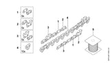 STIHL 3621-007-1000 Satz 3/8" RS Schneidezahn rechts positie 3 technische tekening