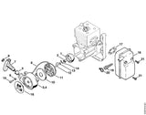 STIHL 1118-190-0600 Rückholfeder positie 10 technische tekening