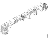 STIHL 9007-319-1137 Sechskantschraube DIN931-M5x68-8.8 positie 15 technische tekening