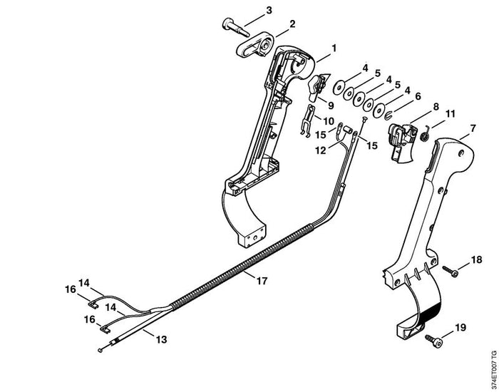 STIHL 9291-021-3863 Scheibe DIN125-A6,1x21x1,4 positie 4 technische tekening