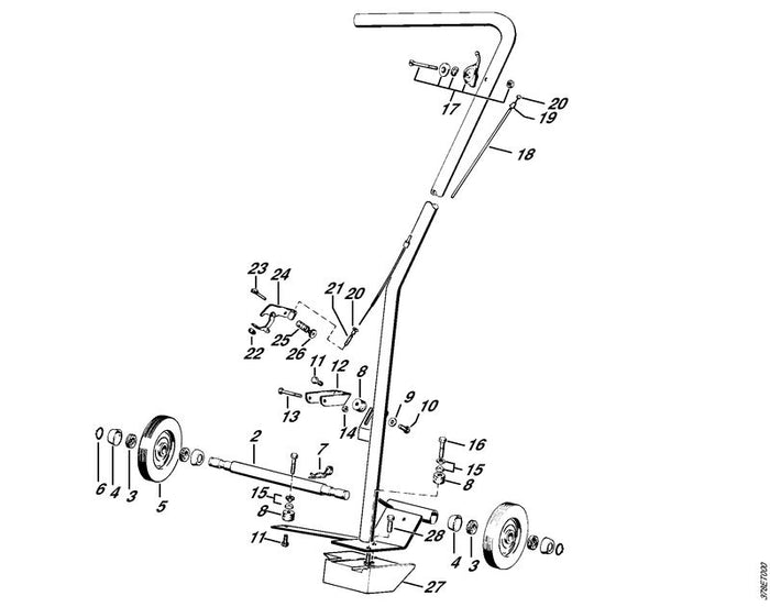 STIHL 0000-988-1900 Filzring positie 3 technische tekening