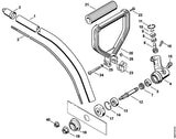 STIHL 4130-791-2000 Griffschlauch positie 21 technische tekening