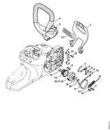 STIHL 1251-642-1200 Kettenrad 1/4" Picco 6Z positie 16 technische tekening