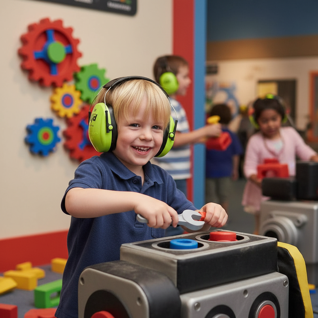 3M Peltor Kid Kapselgehörschutz mit Kopfbügel – Grün