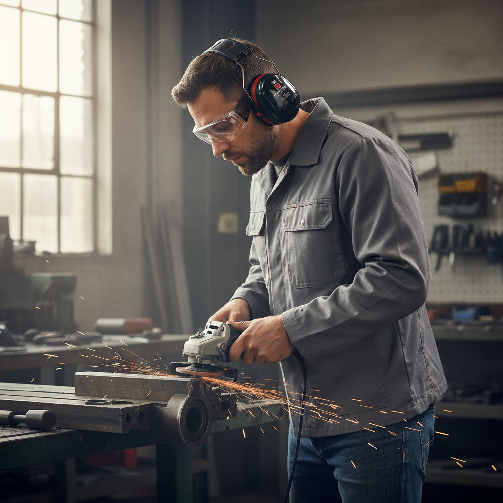 3M Peltor Kapselgehörschutz Optime III H540A mit Kopfbügel in Aktion