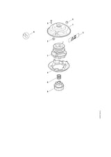 STIHL 9074-478-3025 Zylinderschraube IS P4x16 positie 5 technische tekening