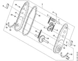STIHL 9380-620-3251 Spannstift 6x40 positie 2 technische tekening