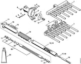 STIHL 4231-791-2000 Griffschlauch positie 14 technische tekening