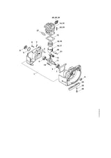 STIHL 1120-036-8500 Scheibenfeder 2x3,7 positie 11 technische tekening