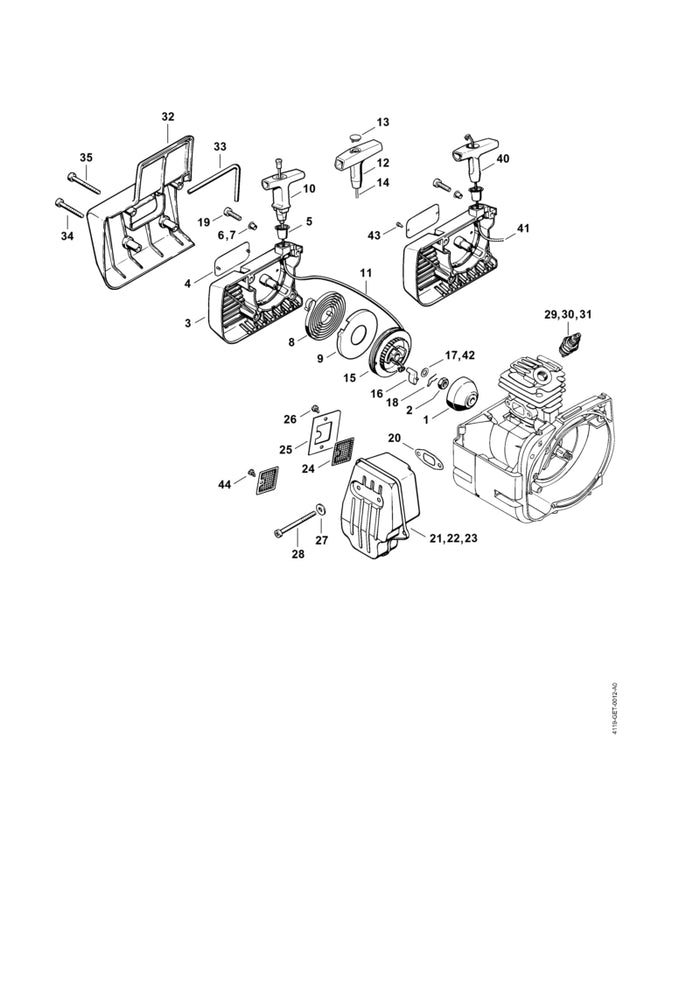 STIHL 9416-868-6630 Niet DIN7340-BK6,5x0,5x6,8 positie 7 technische tekening