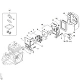STIHL 4134-129-0902 Dichtung positie 4 technische tekening