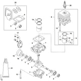 STIHL 9075-478-4268 Schraube IS-D5x60 positie 13 technische tekening