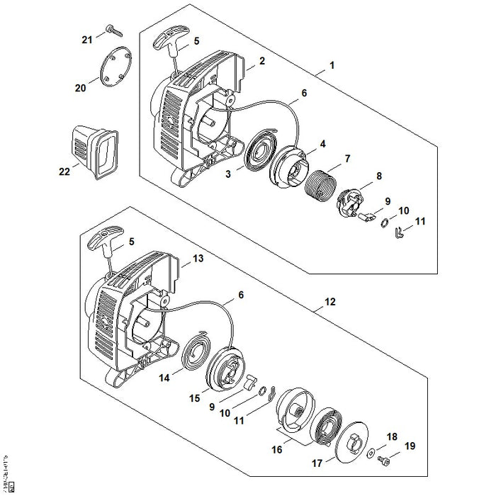 STIHL 4140-967-1515 Typenschild FS 45 C positie 20 technische tekening