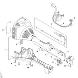 STIHL 4140-020-3010 Motorgehäuse positie 1 technische tekening