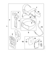 STIHL 9214-320-0600 Sicherungsmutter DIN980-V M4-8 positie 5 technische tekening
