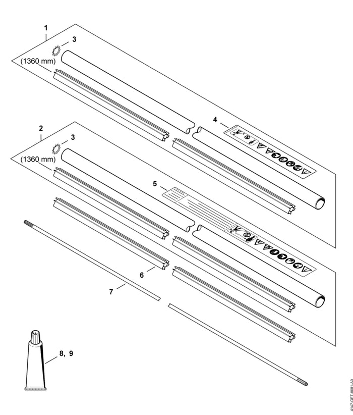 STIHL 9451-621-2933 Zackenring 24x0,5 positie 3 technische tekening