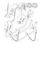 STIHL 4147-791-1703 Griffrohr positie 1 technische tekening
