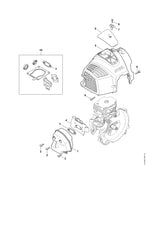STIHL 4147-084-4102 Schieber positie 7 technische tekening