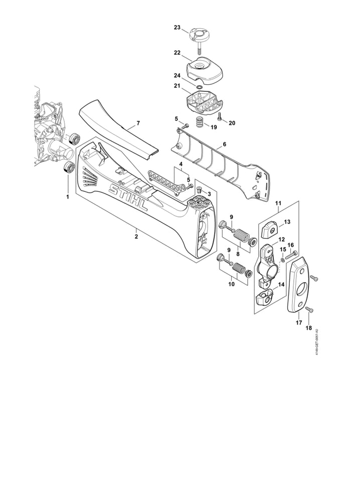 STIHL 9799-003-0505 Gewindeeinsatz M8x16,5 positie 3 technische tekening
