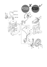 STIHL 4148-442-0400 Isolierschlauch 108 mm positie 20 technische tekening