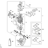 STIHL 4180-034-3001 Verdichtungsring  Ø 43x1,2 mm positie 8 technische tekening