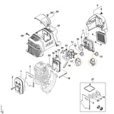 STIHL 4180-120-0618 Vergaser 4180/18 positie 11 technische tekening