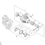 STIHL 9075-478-4718 Schraube IS-D6x32 positie 13 technische tekening