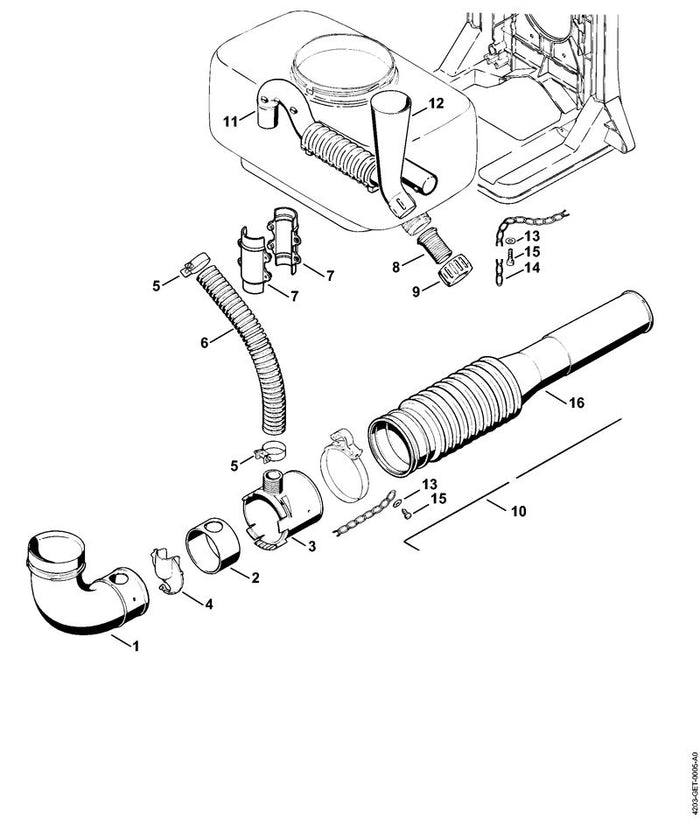 STIHL 9307-021-0120 Scheibe 5,3 positie 13 technische tekening