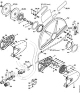 STIHL 4224-791-3901 Lager positie 4 technische tekening