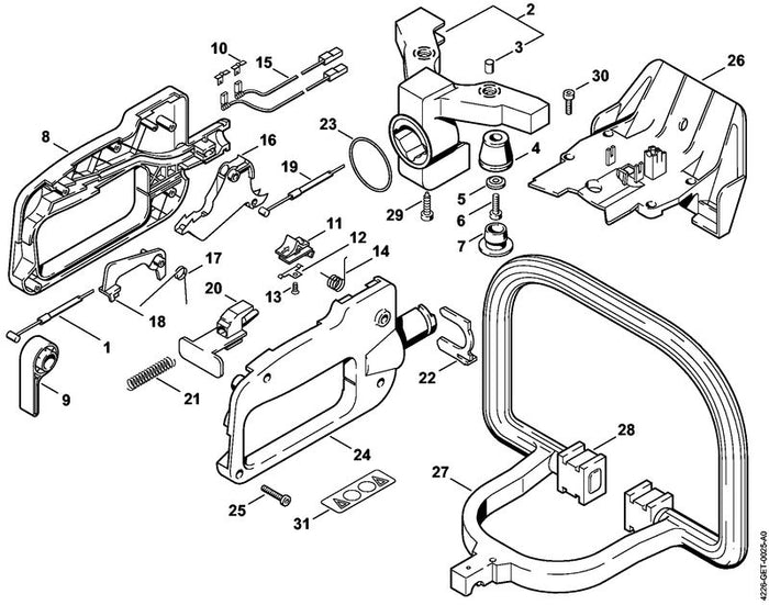 STIHL 9093-021-1760 Schraube DIN7982-2,9x9,5 positie 13 technische tekening