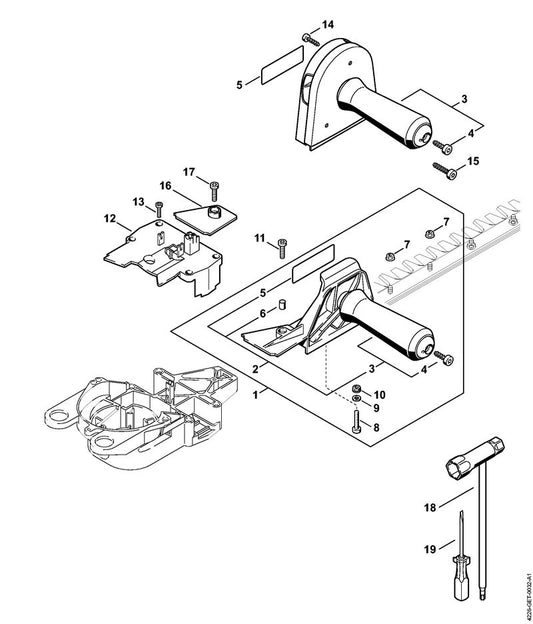 STIHL 4226-792-2701 Deckel positie 12 technische tekening
