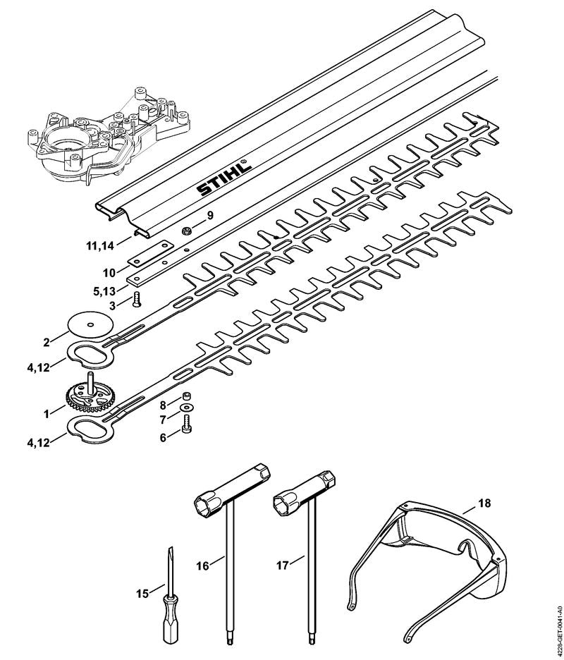 STIHL 4228-641-4900 Hülse 4,85 mm positie 8 technische tekening