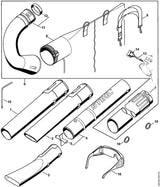 STIHL 4229-007-1000 Satz Saugeinrichtung positie 6 technische tekening