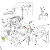 STIHL 4229-440-1903 Leitung positie 20 technische tekening