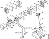 STIHL 9007-319-1130 Sechskantschraube DIN931-M5x62-8.8 positie 2 technische tekening