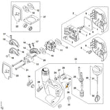 STIHL 9007-319-1135 Sechskantschraube DIN931-M5x65-8.8 positie 21 technische tekening
