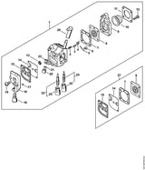 STIHL 4237-120-6700 Hauptstellschraube positie 24 technische tekening