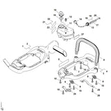 STIHL 0000-350-3503 Saugkopf positie 14 technische tekening