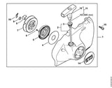 STIHL 4238-190-0414 Starterdeckel positie 2 technische tekening