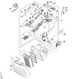 STIHL 4238-791-0600 Griffschale positie 13 technische tekening